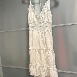 Chic Strapless White Dress